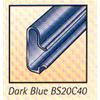 Dark Blue PVC Slatwall Inserts